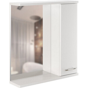 Зеркало-шкаф Mixline Росток 65х69 правый, белый (4640030868933) штемпельная подушка росток устойчивые к вы анию 4 8х3 5 см