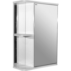 Зеркальный шкаф Mixline Стандарт 50х70 правый, белый (4640030867318) зеркало в раме мозаика 50х70 см белый