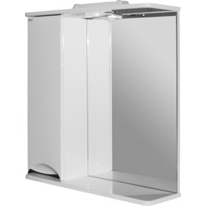 Зеркало-шкаф Mixline Этьен 65 левый, с подсветкой (4640030868704) зеркало mixline калиф 60х80 с подсветкой 4620001982301