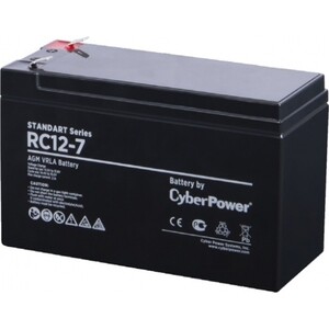 Аккумуляторная батарея CyberPower Battery Standart series RC 12-7 (RC 12-7) аккумуляторная батарея powerman battery ca12500