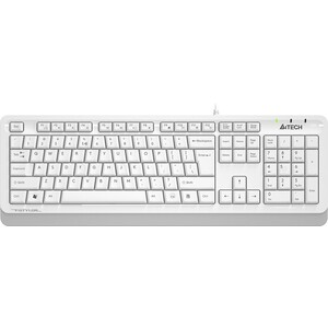 Клавиатура A4Tech Fstyler FKS10 белый/серый USB (FKS10 WHITE) клавиатура a4tech fstyler fk11 серый usb slim