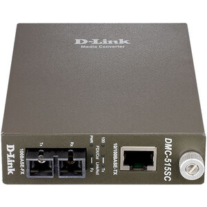 Медиаконвертер D-Link DMC-515SC/D DMC-515SC/D7A 1x10/100Base-TX 1x100Base-FX SC 15km (DMC-515SC/D7A) беспроводные передатчики по витой паре и hdmi digis ex d72 2r
