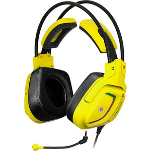 Наушники с микрофоном A4Tech Bloody G575 Punk желтый/черный 2м мониторные USB оголовье (G575 PUNK) (G575 PUNK) наушники с микрофоном oklick hs m200 1 8м накладные оголовье 1532011