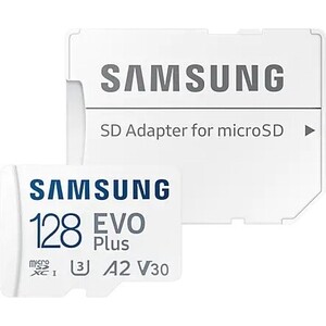 Флеш карта Samsung microSDXC 128Gb Class10 Samsung MB-MC128KA/RU EVO PLUS + adapter (MB-MC128KA/RU) карта памяти samsung microsdxc 256gb evo select microsdxc class 10 uhs i u3 sd адаптер mb me256ka am