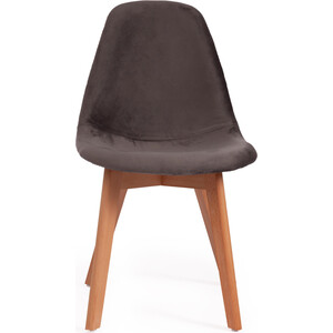 Стул TetChair Secret De Maison Cindy Soft (mod. C1021F1) вельвет/дерево серый (HLR 24) натуральный кресло tetchair сн747 ткань серый 207