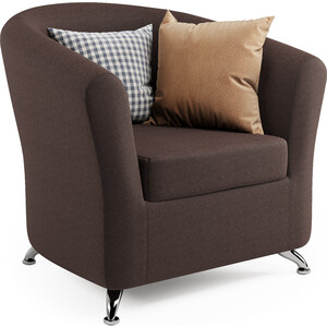 Кресло Шарм-Дизайн Евро шоколадная рогожка кресло vinotti papasan 23 01 олива подушка рогожка