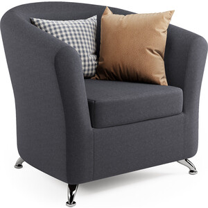Кресло Шарм-Дизайн Евро серая рогожка кресло шарм дизайн евро лайт рогожка латте