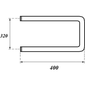Полотенцесушитель водяной Point 400х350 П-образный, хром (PN35334)