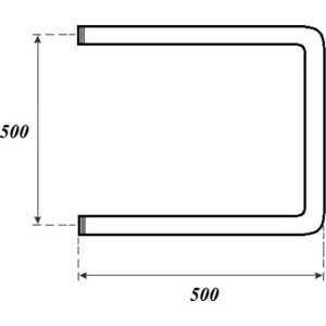 Полотенцесушитель водяной Point 500х500 П-образный, хром (PN35555)