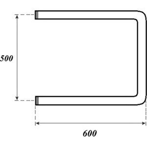 Полотенцесушитель водяной Point 600х500 П-образный, хром (PN35556)
