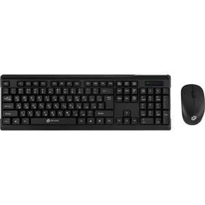 Комплект (клавиатура+мышь) беспроводной Oklick 230M клавиатура:черный, мышь:черный USB беспроводная (412900) клавиатура мышь oklick 230m клав мышь usb беспроводная