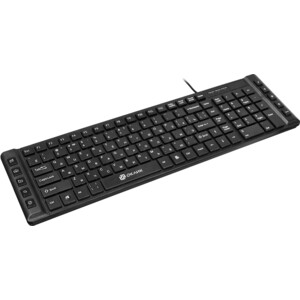 Клавиатура Oklick 530S черный USB slim Multimedia (997839)