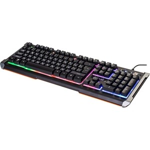 Клавиатура Oklick 710G BLACK DEATH черный/серый USB Multimedia for gamer LED (476393) Вид№2