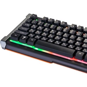 Клавиатура Oklick 710G BLACK DEATH черный/серый USB Multimedia for gamer LED (476393)