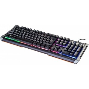 Клавиатура Oklick 717G BLACK DEATH черный/серый USB Multimedia for gamer LED (476395) Вид№2