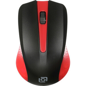 Мышь Oklick 485MW черный/красный оптическая (1000dpi) беспроводная USB для ноутбука (3but) (997828) мышь gembird musw 221 r чёрный красный