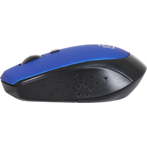 Мышь Oklick 488MW черный/синий оптическая (1600dpi) беспроводная USB для ноутбука (4but) (1196569)