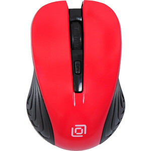 Мышь Oklick 545MW черный/красный оптическая (1600dpi) беспроводная USB для ноутбука (4but) (368631) мышь oklick 545mw синий оптическая 1600dpi беспроводная usb для ноутбука 4but 368630