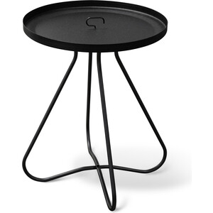 Стол журнальный Мебелик SHT-CT3 черный муар журнальный столик genglass круглый с металлическим черным подстольем и белой столешницей genglass trubis wood ggt 03 2 3 m 80