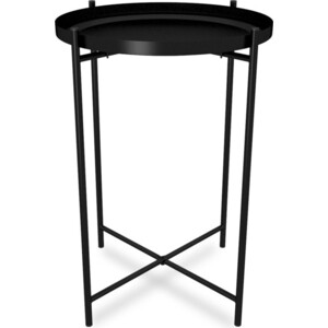 Столик журнальный Мебелик SHT-CT8 черный муар журнальный столик элимет loft дуб 50х50х55см регулируемые ножки