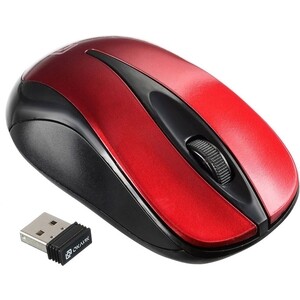 Мышь Oklick 675MW черный/красный