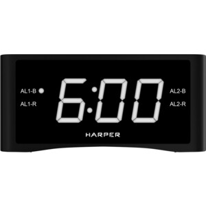 Радиобудильник HARPER HCLK-1007 радиобудильник hyundai h rcl200 led подсветка часы цифровые am fm