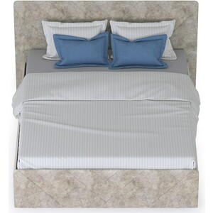 Комплект Моби Амели кровать 11.31 + ортопед цвет шелковый камень/бетон чикаго беж