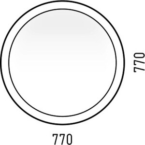 Зеркало Corozo Мицар 77 сенсор (SD-00000891)
