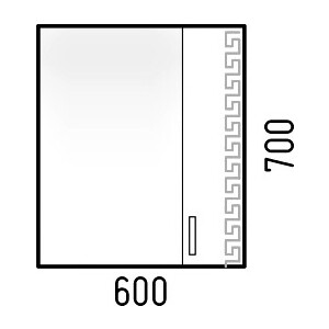 Шкаф-зеркало Corozo Олимп 60 (SD-00000653)