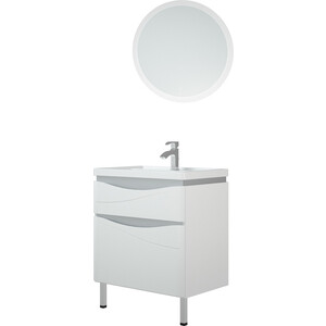 Мебель для ванной Corozo Омаха 70 Z2 белый/металлик зеркало шкаф corozo толедо 50х75 с подсветкой белый sd 00001391