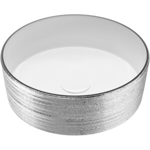 Раковина-чаша Grossman GR-5020SW 35х35 серебро/белая внутри раковина чаша vincea 61х38 белая vbs 50460