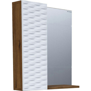 Зеркало-шкаф Grossman Альба 65х75 левый, веллингтон/белый (206501) зеркало шкаф grossman юнит 70х70 кадена вуд 2070112
