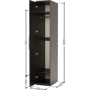 Шкаф для одежды Шарм-Дизайн Мелодия МШ-11 50х60 венге