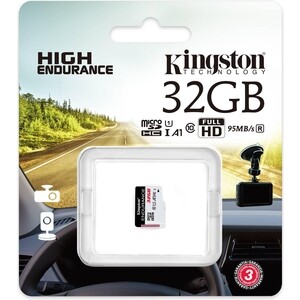 Флеш карта Kingston microSDHC 32Gb Class10 SDCE/32GB High Endurance w/o adapter (SDCE/32GB)