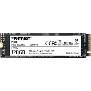 Накопитель PATRIOT PCI-E x4 128Gb P300P128GM28 P300 M.2 2280 (P300P128GM28) твердотельный накопитель patriot memory p300 1tb p300p1tbm28