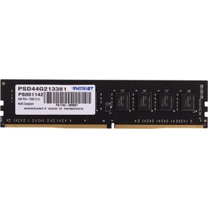 Память DDR4 PATRIOT 4Gb 2133MHz PSD44G213381 Signature RTL PC4-17000 CL15 DIMM 288-pin 1.2В (PSD44G213381)