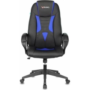 Компьютерное кресло Бюрократ Кресло игровое VIKING-8N/BL-BLUE черный/синий искусственная кожа