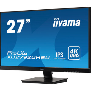 Монитор Iiyama 27" ProLite XU2792UHSU-B1 3840x2160@60 Гц IPS LED 16:9 4ms DVI HDMI DP 2*USB3.0 80M:1 1000:1 178/178 300cd Tilt (XU2792UHSU-B1)