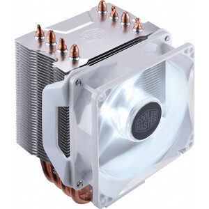 Кулер для процессора Cooler Master Hyper H410R White Edition, 600-2000 RPM, 100W, 4-pin, Full Socket Support (RR-H41W-20PW-R1) кулер id cooling se 234 argb intel lga2066 2011 1151 1150 1155 1156 amd am4