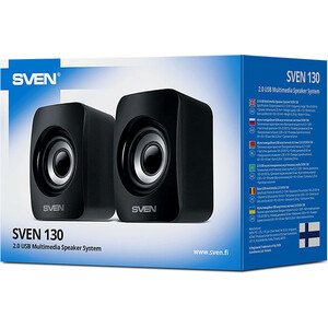 Колонки Sven AC 130, черный (6 Вт, питание USB) (SV-020224)