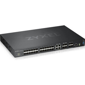 Коммутатор ZyXEL XGS4600-32F L3 Managed Switch, 24 port Gig SFP, 4 dual pers. and 4x 10G SFP+, stackable, dual PSU (XGS4600-32F-ZZ0102F)
