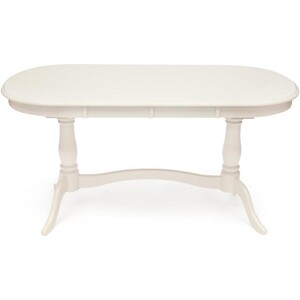 Стол раскладной TetChair Siena (SA-T6EX2L) дерево гевея/мдф ivory white (слоновая кость 2-5) раскладной стол мебелик