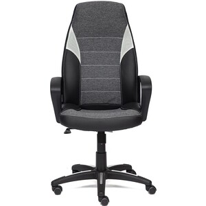 Кресло TetChair Inter кож/зам/ткань черный/серый/серый 36-6/207/14 кресло tetchair сн833 ткань 2603