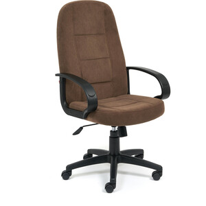 Кресло TetChair СН747 флок коричневый 6 кресло tetchair swan флок коричневый 6 15332