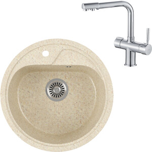 

Кухонная мойка и смеситель GreenStone GRS-04-328 Haiba HB70088 с сифоном, бежевая, GRS-04-328 Haiba HB70088 с сифоном, бежевая