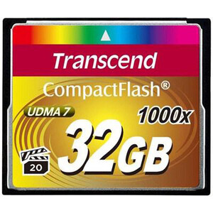Карта памяти Transcend 32GB CompactFlash 1000x (TS32GCF1000) карта памяти transcend 128gb compact flash 800x ts128gcf800