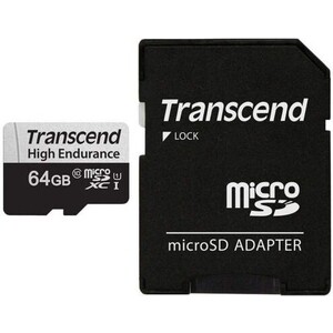 Карта памяти Transcend 64GB microSDXC Class 10 UHS-I U1, R100, W45MB/s without SD adapter (TS64GUSD350V) карта памяти transcend 64gb cf card mlc embedded ts64gcf170