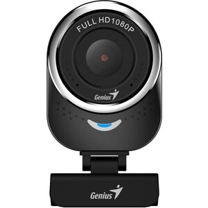 Веб-камера Genius QCam 6000, угол обзора 90 гр по вертикали, вращение на 360гр, встроенный микрофон, 1080P полный HD, 30 ка (32200002407) usb веб камера веб камера встроенный звуковой игровой микрофон для онлайн уроков камера настольного компьютера