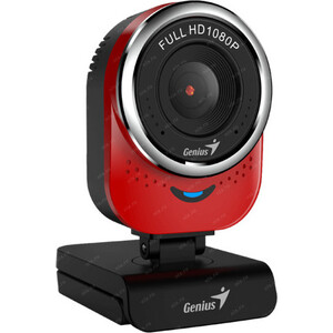 Веб-камера Genius QCam 6000, угол обзора 90гр по вертикали, вращение на 360 гр, встроенный микрофон, 1080P полный HD, 30 ка (32200002409) 1080p 12mp цифровая водонепроницаемая камера для охоты