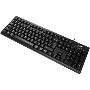 Клавиатура проводная Genius мультимедийная SlimStar 100. 12 мультимидийных клавиш, USB, поддержка приложения Key support, кабель 1.5 (31300005419) - фото 2